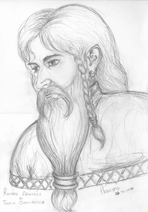 RA as Thorin drawing by hedgeypig